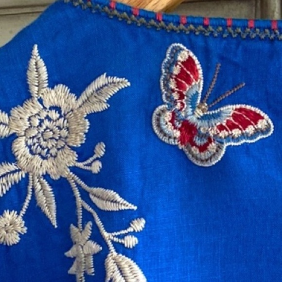 Johnny Was Florence extremely heavily embroidered AsymmetricalTunic Dress NWT - Picture 9 of 10